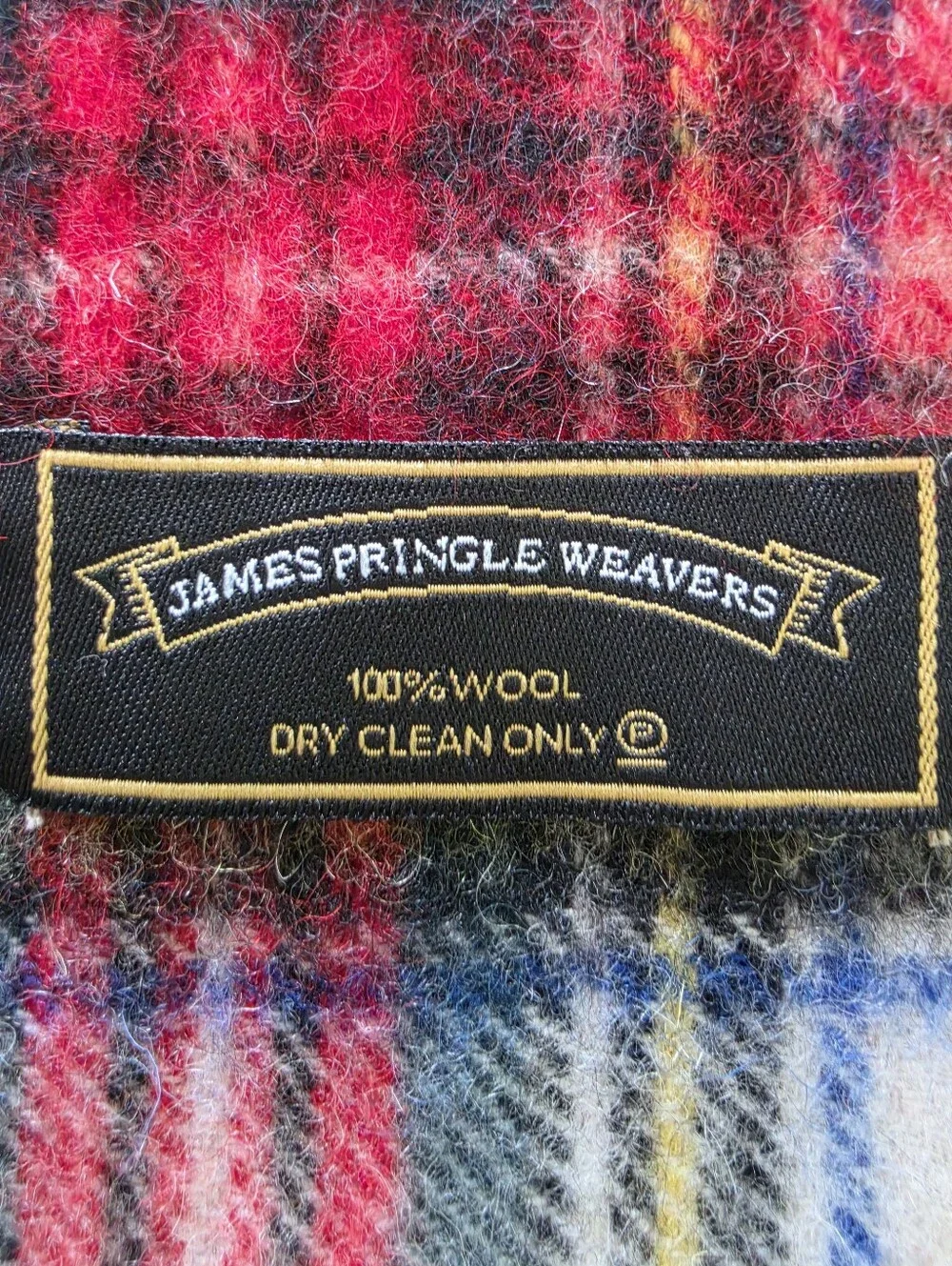 James Pringle Weavers Wool Tartan Scarf